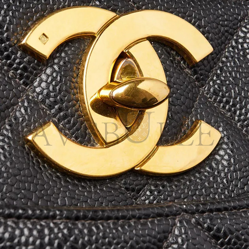 CHANEL SMALL MATELASSE CHAIN SHOULDER BAG CAVIAR QUILTED 633595 (28*23*9cm)